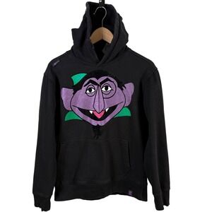 Vtg Y2K Sesame Street x de Kryptic The Count Graphic Hoodie Sweatshirt Women's M
